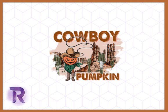 Cowboy Pumpkin Western Halloween PNG Review