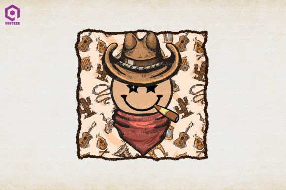 Cowboy Smiley Face Cigarette Embroidery Review