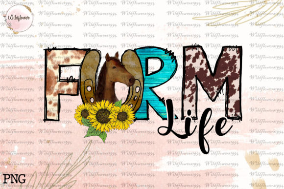 Farm Horse Sunflower Western Design PNG Review for Real Projects