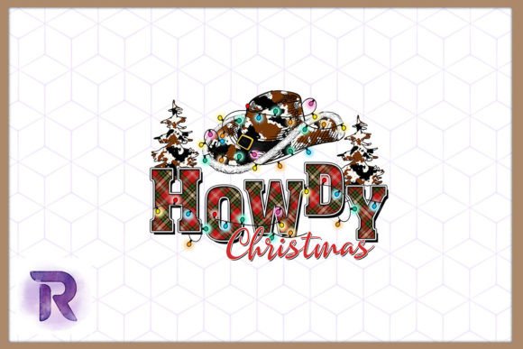 Howdy Christmas Western Santa Hat