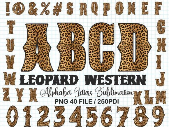 Leopard Western Alphabet Sublimation Review