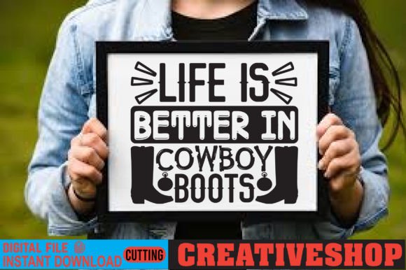 Life is Better Cowboy Boots Embroidery Review