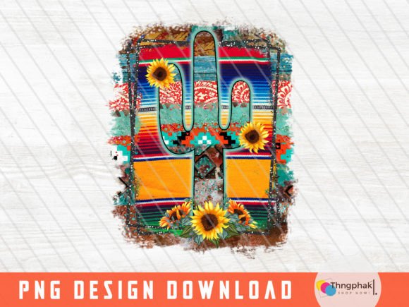 Western Cactus Pattern Png Review