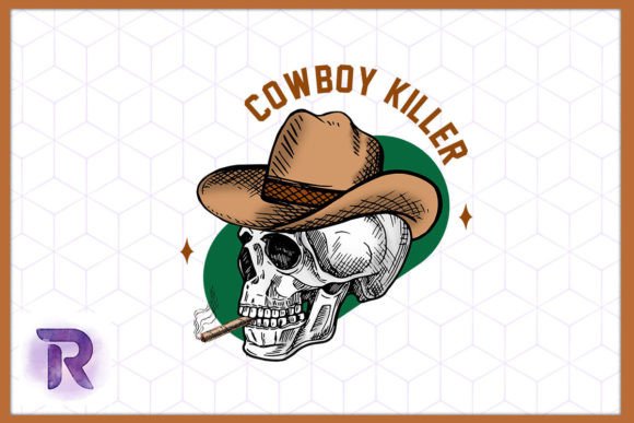 Western Halloween Cowboy Skull PNG Review